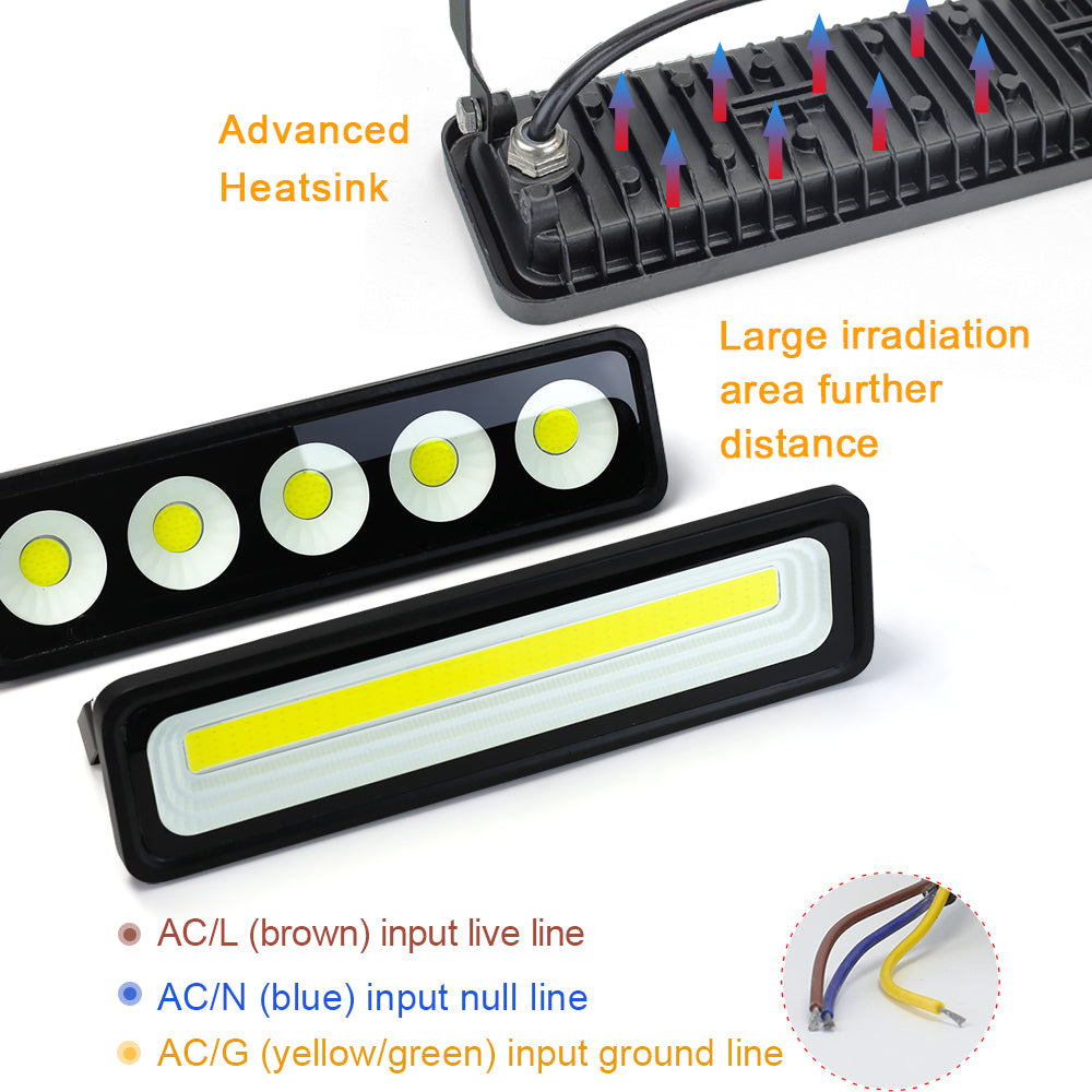 Reflector LED 50W Exterior IP66 | 5000 Lúmenes, Luz Cálida o Fría