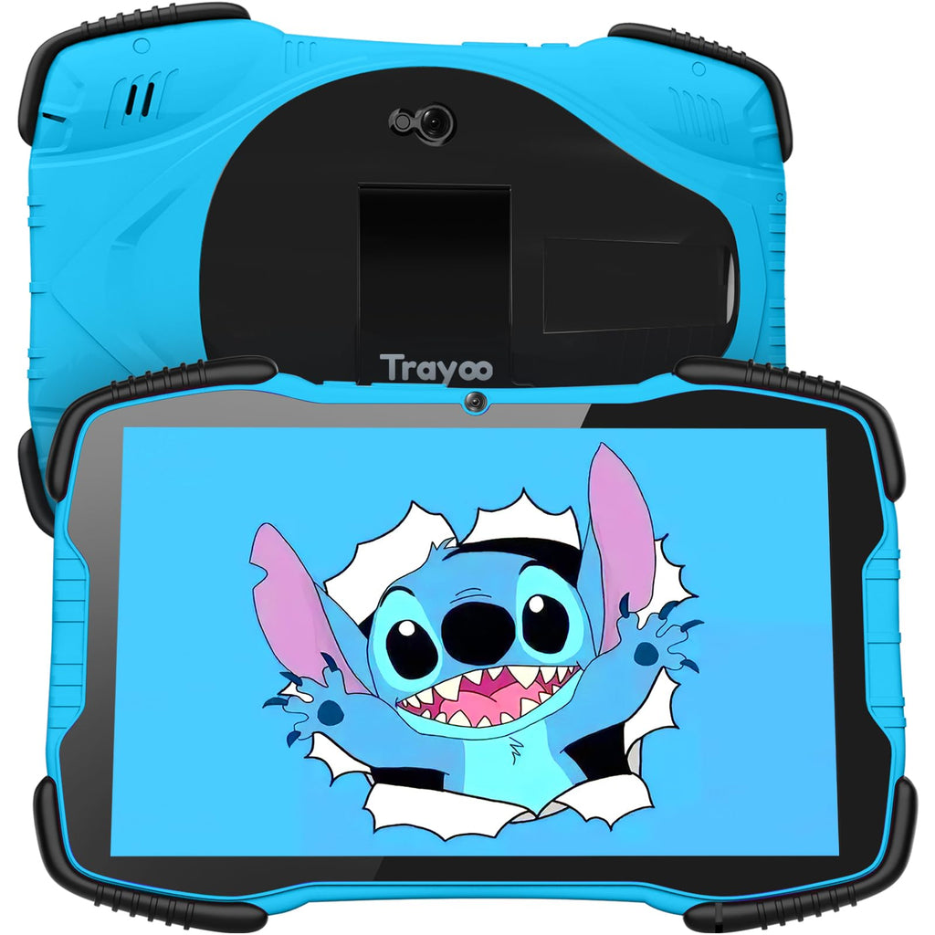 Trayoo Tablet para Niños 10" | 64GB, Control Parental, Funda Diseño Auto