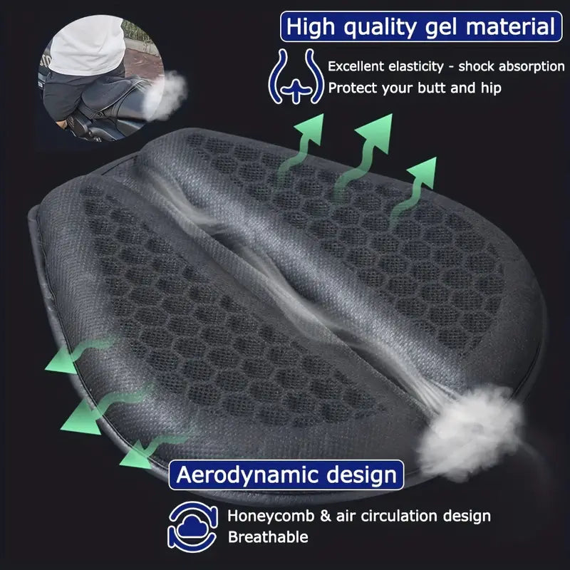 Honeycomb Gel Motorcycle Saddle