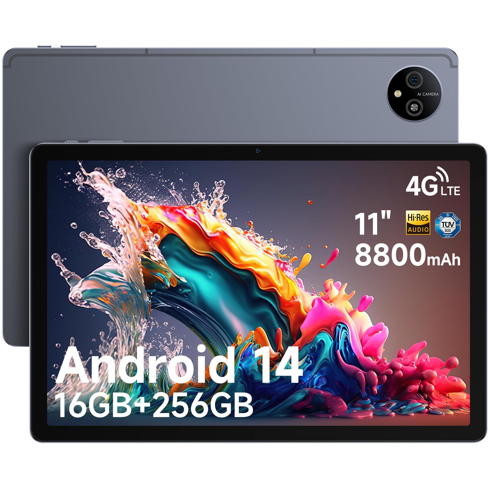 Ulefone Tab A11 Pro Tablet Gaming 11" | Android 14, 16GB RAM, 256GB, 4G LTE, WiFi 6