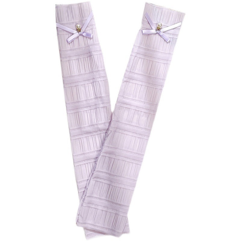 Summer Outdoor UV Protection Ice Silk Arm Sleeves for Women