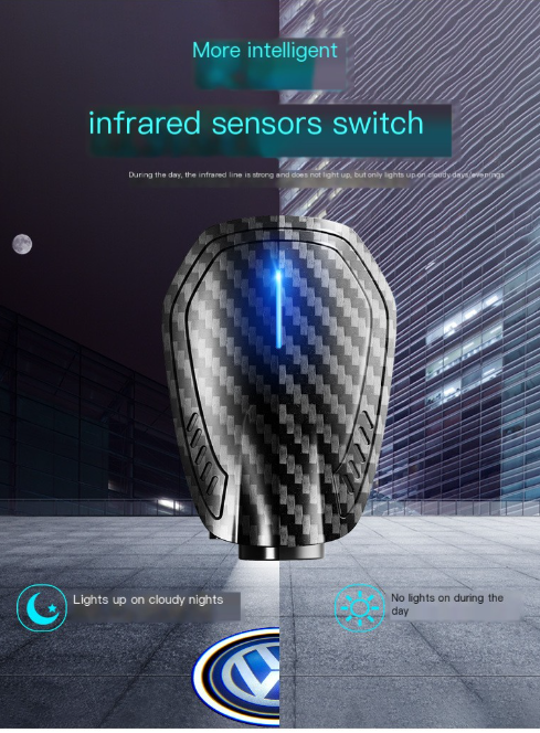 Luz Proyectora LED Bienvenida Auto | Inducción, USB, Efecto Holograma